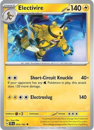 Electivire — SV05: Temporal Forces Pokémon TCG card by Yuya Oka