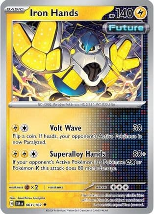Iron Hands — SV05: Temporal Forces Pokémon TCG card by Souichirou Gunjima