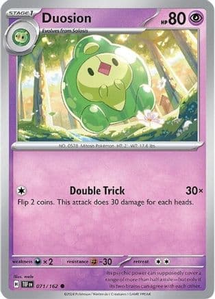 Duosion — SV05: Temporal Forces Pokémon TCG card by mele