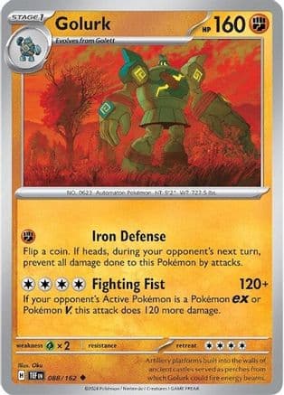 Golurk — SV05: Temporal Forces Pokémon TCG card by Oku