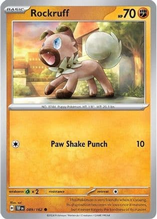 Rockruff — SV05: Temporal Forces Pokémon TCG card by sui