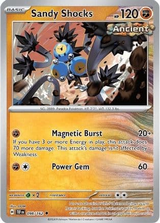 Sandy Shocks — SV05: Temporal Forces Pokémon TCG card by DOM