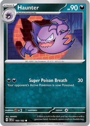 Haunter — SV05: Temporal Forces Pokémon TCG card by MAHOU