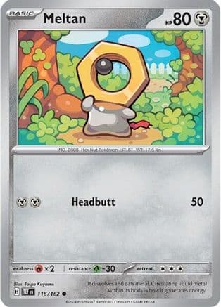 Meltan - 116/162 — SV05: Temporal Forces Pokémon TCG card by Taiga Kayama
