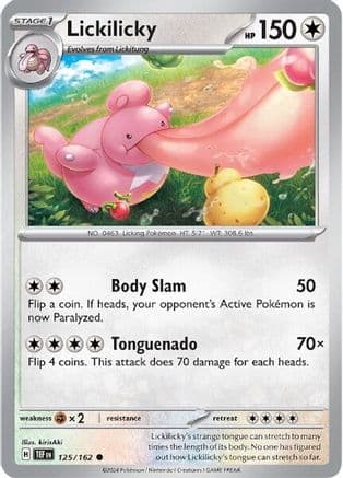Lickilicky — SV05: Temporal Forces Pokémon TCG card by kirisAki