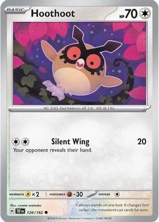Hoothoot — SV05: Temporal Forces Pokémon TCG card by ryoma uratsuka
