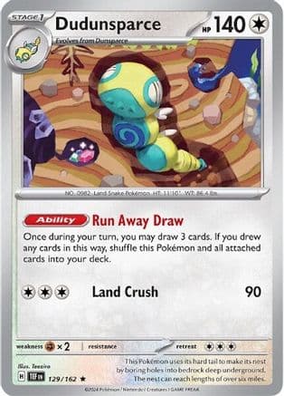 Dudunsparce — SV05: Temporal Forces Pokémon TCG card by Teeziro