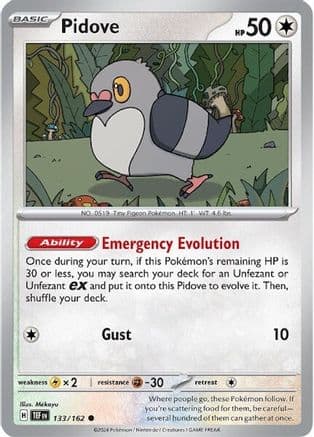 Pidove — SV05: Temporal Forces Pokémon TCG card by Mékayu