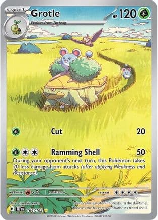 Grotle - 164/162 — SV05: Temporal Forces Pokémon TCG card by Oswaldo KATO