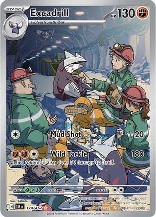 Excadrill - 174/162 — SV05: Temporal Forces Pokémon TCG card by Saboteri