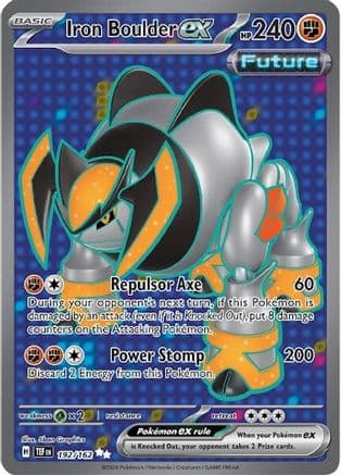 Iron Boulder ex - 192/162 — SV05: Temporal Forces Pokémon TCG card by 5ban Graphics