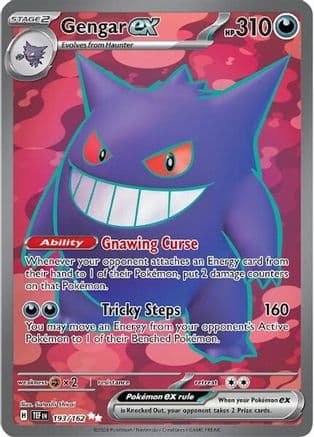 Gengar ex - 193/162 — Pokémon TCG card