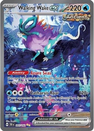 Walking Wake ex - 205/162 — Pokémon TCG card
