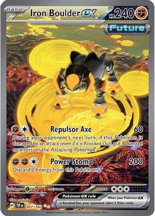 Iron Boulder ex - 207/162 — SV05: Temporal Forces Pokémon TCG card by nagimiso