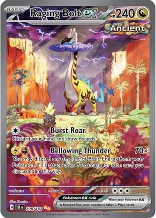 Raging Bolt ex - 208/162 — Pokémon TCG card