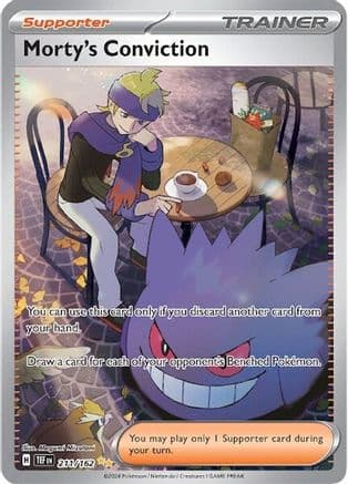 Morty's Conviction - 211/162 — Pokémon TCG card