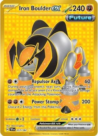 Iron Boulder ex - 217/162 — SV05: Temporal Forces Pokémon TCG card by 5ban Graphics