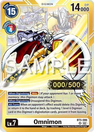 Omnimon (Serial Numbered) — Battle of Omni