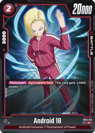 Android 18 - FB02-016 — Blazing Aura