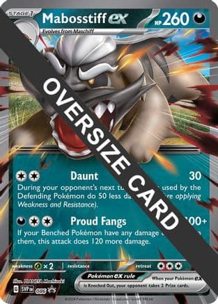 Mabosstiff ex - Jumbo Card — Jumbo Cards Pokémon TCG card by Kagemaru Himeno