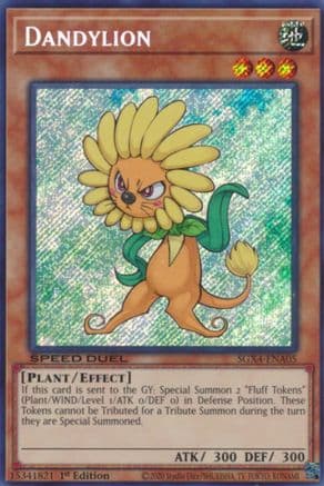 Dandylion (Secret Rare) — Speed Duel GX: Midterm Destruction