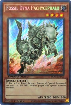 Fossil Dyna Pachycephalo (Secret Rare) — Yu-Gi-Oh! card