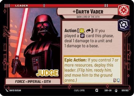 Darth Vader - Dark Lord of the Sith — Judge Promos