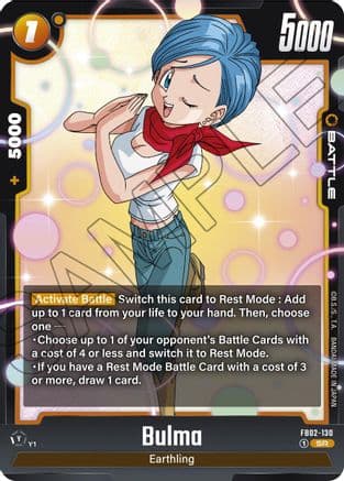 Bulma - FB02-130 — Blazing Aura Dragon Ball Super: Fusion World card by BANDAI