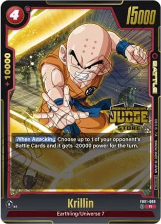 Krillin - FB01-008 (Judge Pack (Store Judge) 01) — Tournament and Championship Promos