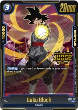 Goku Black - FB01-037 (Judge Pack (Store Judge) 01) — Tournament and Championship Promos