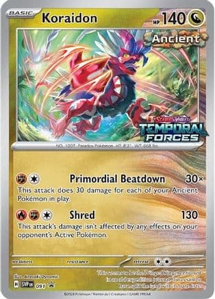 Koraidon - 091 (Prerelease) — SV: Scarlet & Violet Promo Cards Pokémon TCG card by Anesaki Dynamo