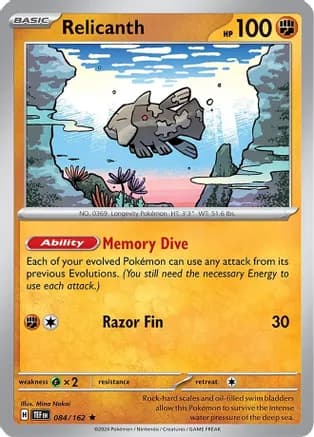 Relicanth - 084/162 — Deck Exclusives