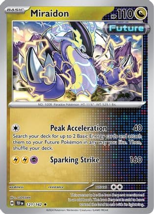 Miraidon - 121/162 — Deck Exclusives Pokémon TCG card by TOKIYA