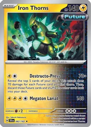 Iron Thorns - 062/162 — Deck Exclusives Pokémon TCG card by Takashi Nakamura
