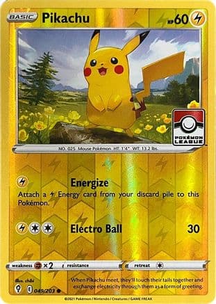 Pikachu - 049/203 (Pokemon League) — League & Championship Cards