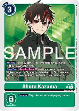 Shoto Kazama — Digimon Promotion Cards