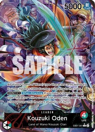 Kouzuki Oden (Alternate Art) — One Piece Card Game card