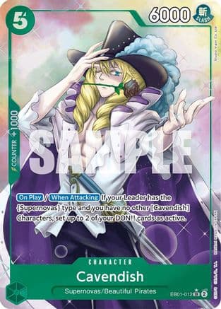 Cavendish (Alternate Art) — One Piece Card Game card