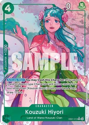 Kouzuki Hiyori (Alternate Art) — Extra Booster: Memorial Collection One Piece Card Game card by Sugiura