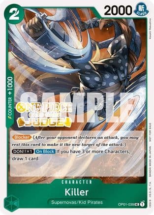Killer (Judge Pack Vol. 3) — One Piece Promotion Cards