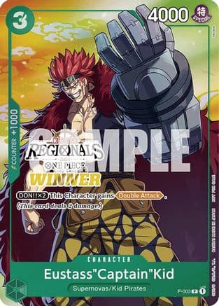 Eustass"Captain"Kid (Offline Regional 2024 Vol. 2) [Winner] — One Piece Promotion Cards