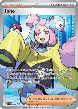 Iono - 124 — SV: Scarlet & Violet Promo Cards Pokémon TCG card by yuu