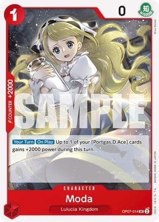 Moda — 500 Years in the Future One Piece Card Game card by Mao Masaki