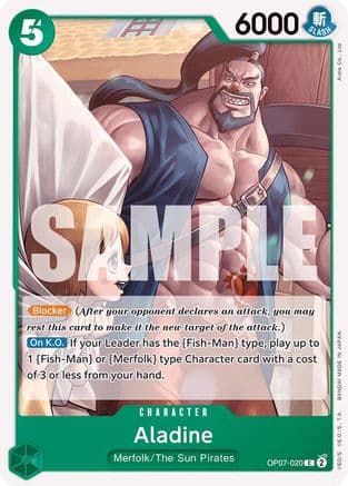 Aladine — 500 Years in the Future One Piece Card Game card by AIDIS Co., Ltd.