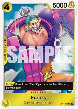 Franky — 500 Years in the Future One Piece Card Game card by Eiichiro Oda