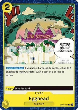 Egghead — 500 Years in the Future One Piece Card Game card by BANDAI MADE IN JAPAN