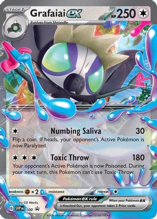 Grafaiai ex - 100 — SV: Scarlet & Violet Promo Cards Pokémon TCG card by aky CG Works