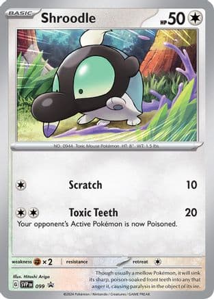 Shroodle - 099 — SV: Scarlet & Violet Promo Cards Pokémon TCG card by Hitoshi Ariga