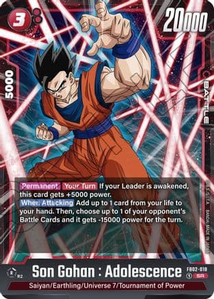 Son Gohan : Adolescence - FB02-018 — Blazing Aura