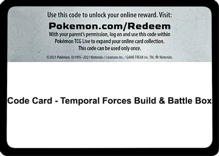 Code Card - Temporal Forces Build & Battle Box — SV05: Temporal Forces